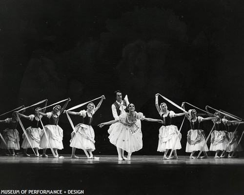 San Francisco Ballet dancers in Ashton's La Fille Mal Gardée circa 1978