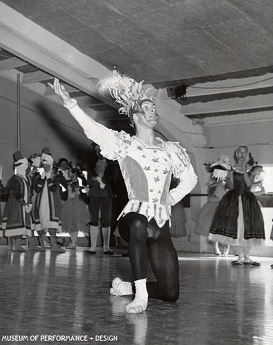 Richard Carter rehearsing Christensen's Beauty and the Beast, 1961