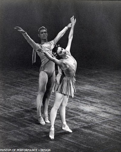 Sally Bailey and Roderick Drew in Balanchine's Serenade, 1960