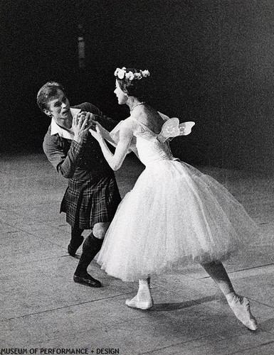 Margot Fonteyn and Rudolf Nureyev in Bournonville's La Sylphide, 1964