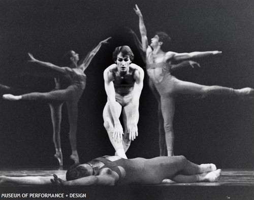 Tomm Ruud and San Francisco Ballet dancers in Béjart's Firebird, circa 1977-1978