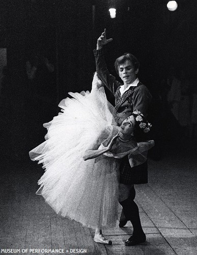 Margot Fonteyn and Rudolf Nureyev in Bournonville's La Sylphide, 1964