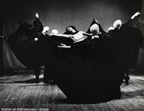 Jocelyn Vollmar and other dancers in Gladstein's Face of Death, 1965