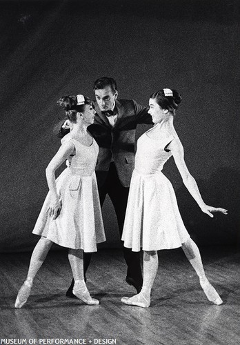 Victoria Gyorfi, Sally Bailey, and Gerard Leavitt in Gladstein's Les Desirables, 1964