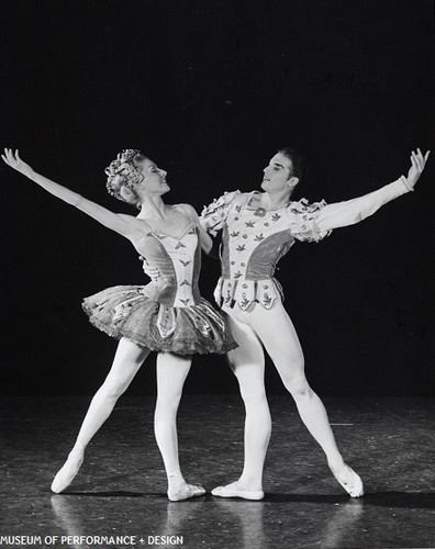 Lynda Meyer and San Francisco Ballet dancer, circa 1960s