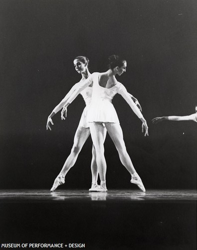 Betsy Erickson and a San Francisco Ballet dancer, undated