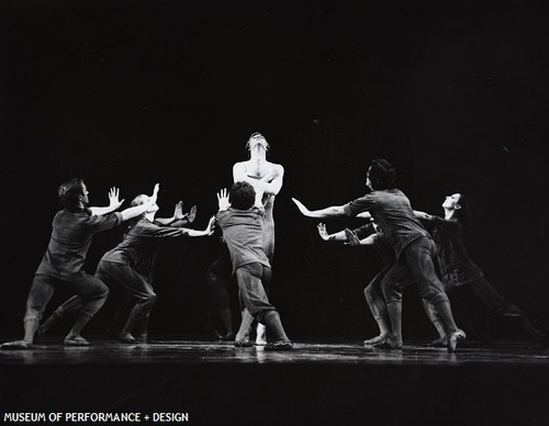 Gary Wahl and San Francisco Ballet dancers in Béjart's Firebird, circa 1977-1978