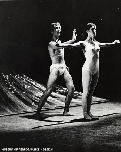 Roderick Drew and a San Francisco Ballet dancer in Carvajal's The Way, 1969