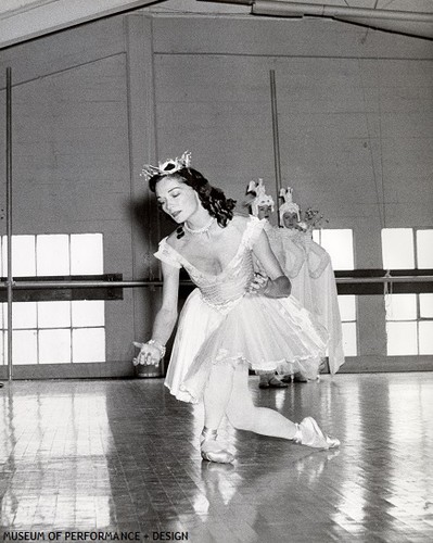 Jocelyn Vollmar rehearsing Christensen's Beauty and the Beast, 1961