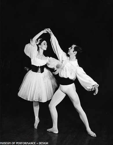 Maureen Wiseman and Henry Berg in "Peasant pas de deux" from Giselle, staged by Rothwell, 1965