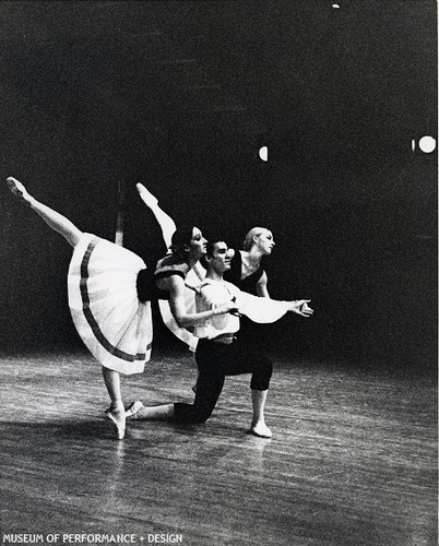 Zola Dishong, Victoria Gyorfi, and R. Clinton Rockwell in Berg's Pas De Trois, 1965