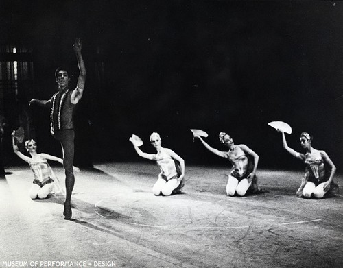 Robert Gladstein and San Francisco Ballet dancers in Carvajal's Wajang, 1966