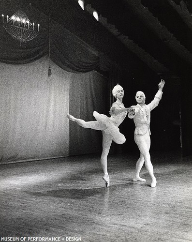 Sally Bailey and another dancer in Kersh's (after Petipa) Princess Aurora, 1964