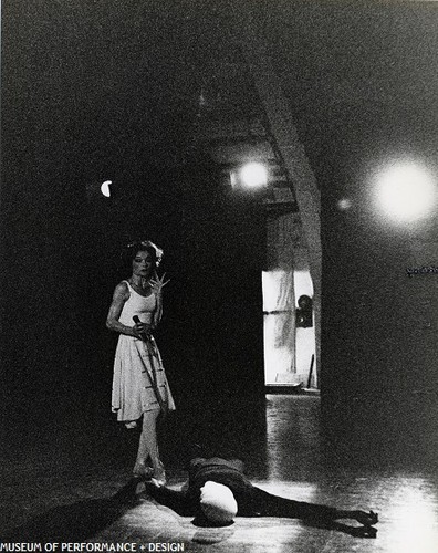 Jocelyn Vollmar, David Anderson, and other dancers in Gladstein's Face of Death, 1965