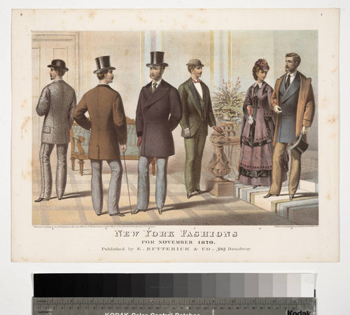 New York fashions for November 1870. Published by E. Butterick & Co. 589 Broadway