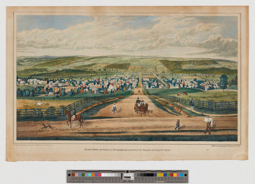 East view of Ithaca, Tompkins County, N.Y. taken in Septr. 1836