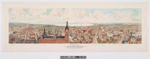 Panoramic view of Milwaukee Wis. taken from city hall tower