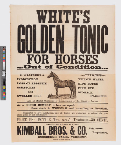 White's golden tonic for horses out of condition