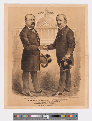 President and vice-president of the United States, elected by the people, Nov. 4th 1884