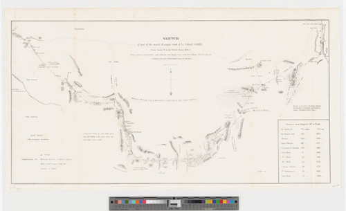 Sketch of part of the march & wagon road of Lt. Colonel Cooke, from Santa Fe to the Pacific Ocean, 1846-7