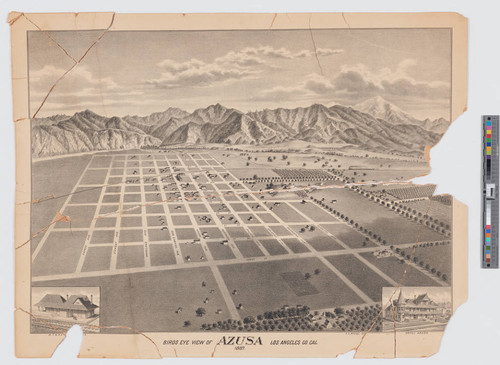 Bird’s eye view of Azusa Los Angeles Co. Cal. : 1887