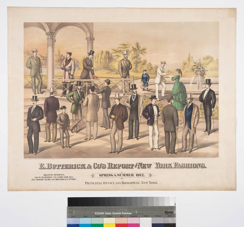 E. Butterick & Co's. report of New York fashions. spring & summer of 1872. Principal office. 555 Broadway. New York