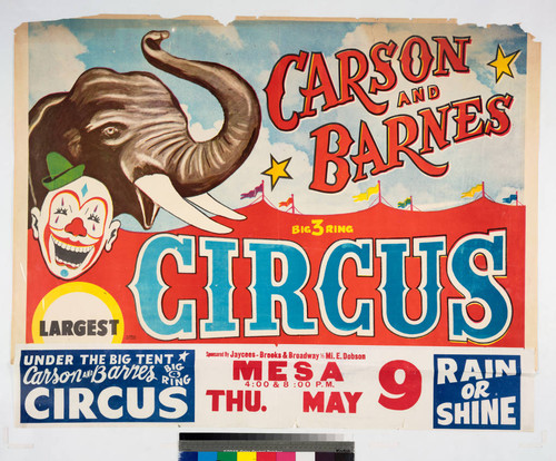 Carson and Barnes big 3 ring largest circus