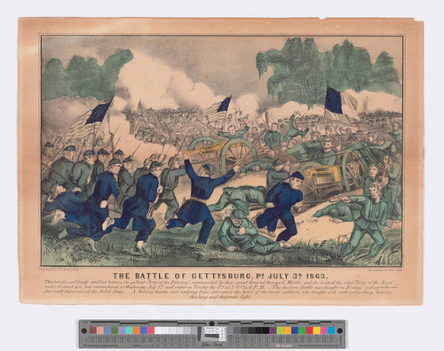 The Battle of Gettysburg, Pa. July 3d. 1863