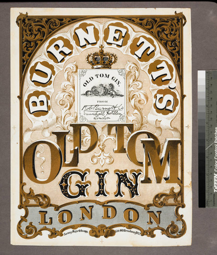 Burnett's old tom gin : London