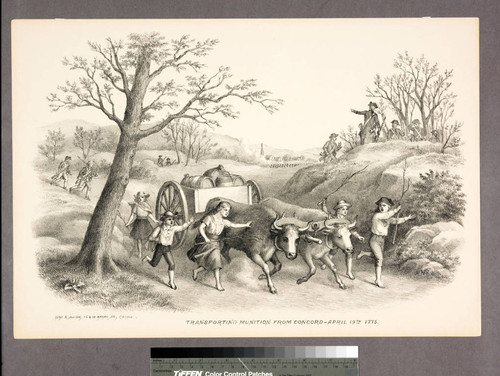 Transporting munition from Concord - April 19th 1775