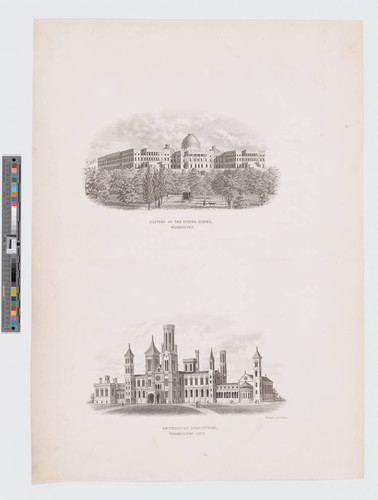 Capitol of the United States, Washington. ; Smithsonian Institution, Washington City