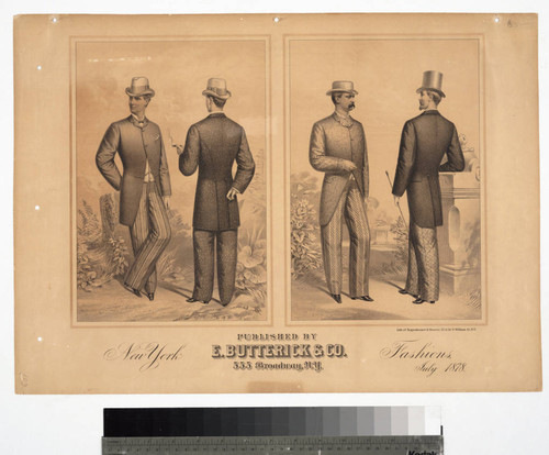 New York fashions, July 1878. Published by E. Butterick & Co. 555 Broadway, N.Y