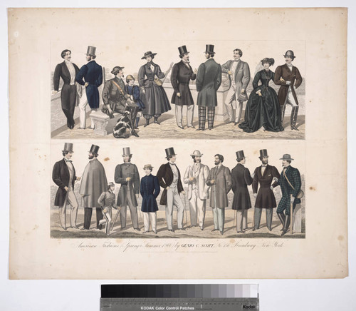 American fashions (spring and summer 1860) by Genio C. Scott, No. 156 Broadway New York