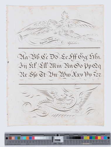 Square text alphabet
