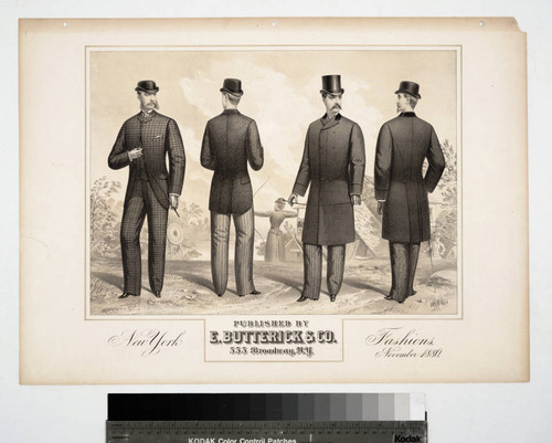 New York fashions, November 1880. Published by E. Butterick & Co. 555 Broadway, N.Y