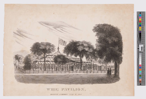 Whig pavilion, Boston common July 4th 1834