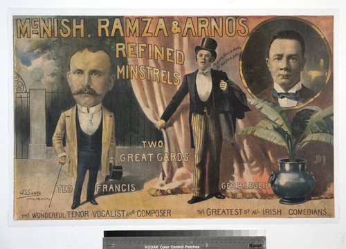 McNish, Ramza & Arno’s Refined Minstrels : two great cards Ted Francis Geo. B. Leslie