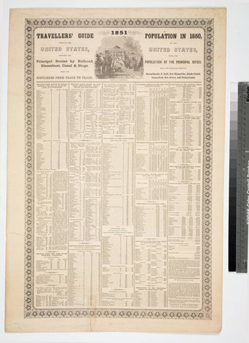 Travellers' guide through the United States, showing the principal routes by railroad, steamboat, canal & stage