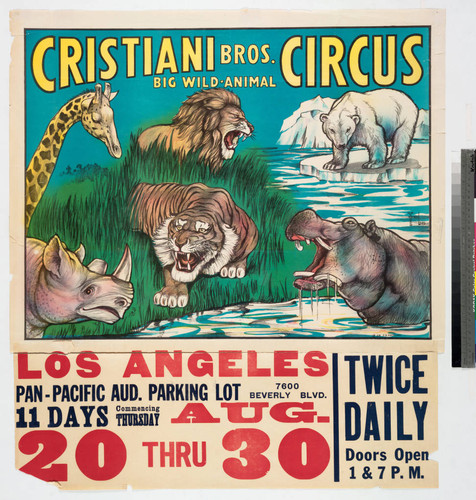 Cristiani Bros. Big Wild-Animal Circus