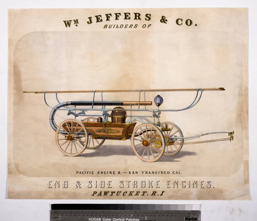 Wm. Jeffers & Co. Builders of : end & side stroke engines. Pawtucket. R.I