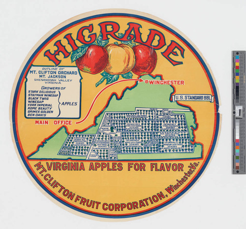 Higrade Virginia apples for flavor