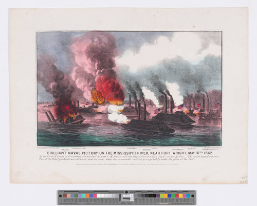 Brilliant Naval Victory on the Mississippi River, Near Fort Wright, May 10th 1862