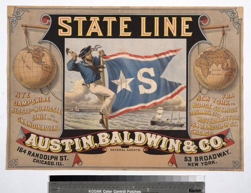 State line : Austin, Baldwin & Co. General agents