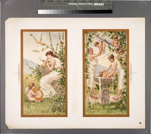 [Two proofs of classical women with cherubs]