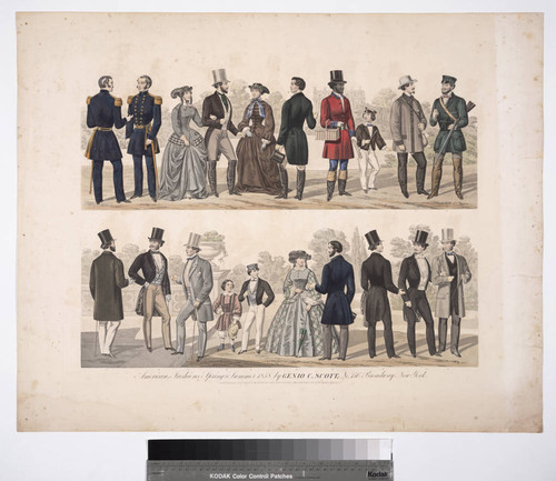 American fashions spring and summer 1858 by Genio C. Scott, No. 156 Broadway New York