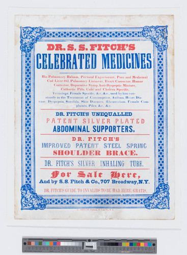 Dr. S. S. Fitch’s celebrated medicines