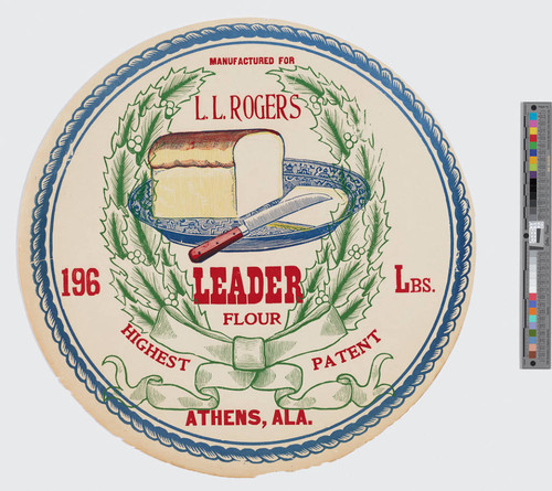 Manufactured for L. L. Rogers Leader flour