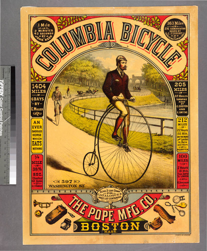 Columbia bicycle : the Pope Mfg. Co. Boston Mass