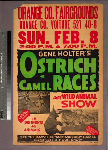 Orange co. fairgrounds Orange co. voiture 527 40-8 Sun. Feb. 8 2:00 P.M. & &:00 P.M