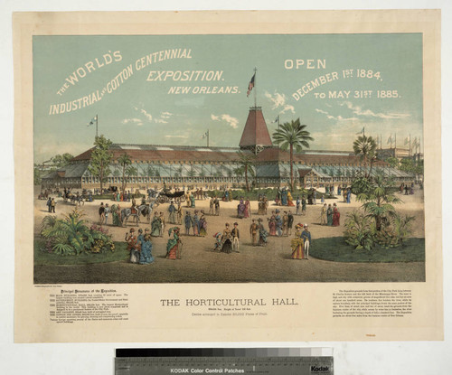 The World's Industrial and Cotton Centennial Exposition. New Orleans. Open December 1st 1884, to May 31st 1885